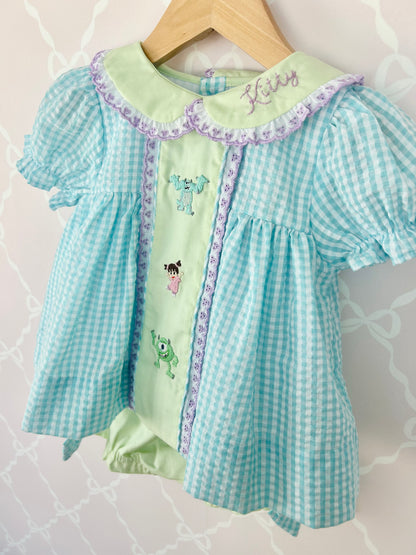 Mini Monster Bloomer Set