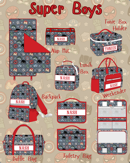 PO0131 Super Boys Luggage Collection PREORDER—ETA: Late January