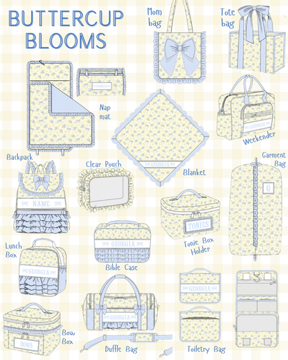 PO0131 Buttercup Blooms Luggage Collection PREORDER—ETA: Late January