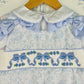 Blue Bows Overalls Set