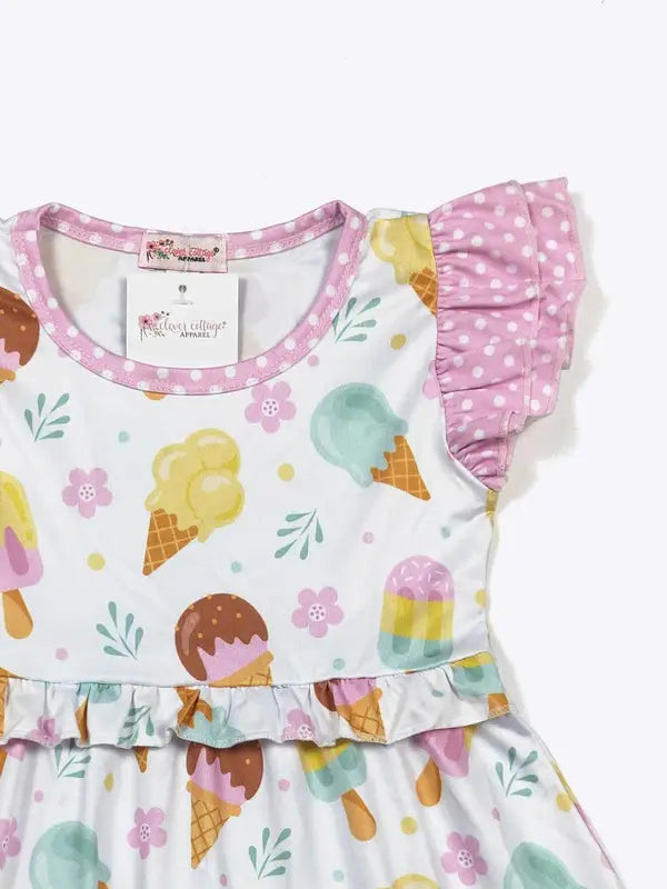 Girls Summer Ice Cream Dress