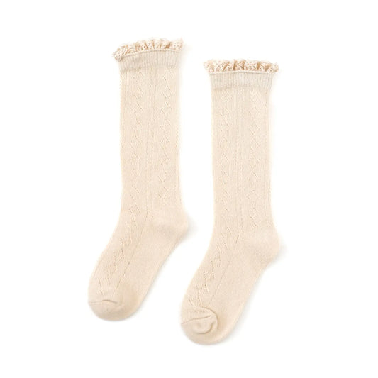 Little Stocking Co. Vanilla Lace Socks