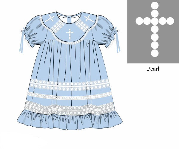 PO0215 Blue Heirloom Dress PREORDER—ETA: February