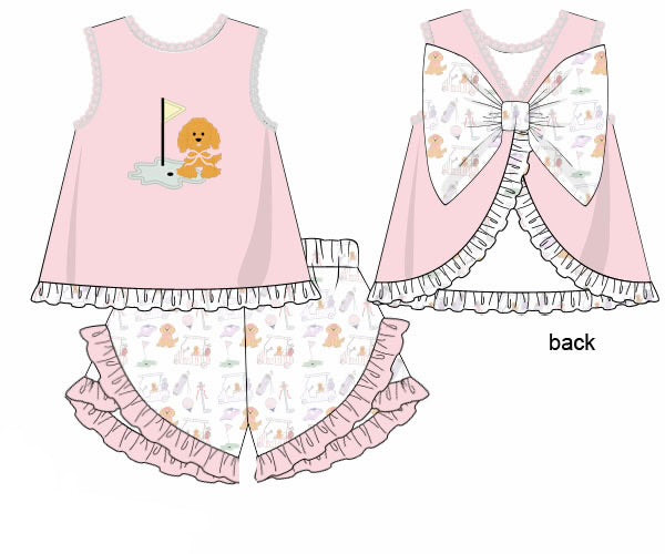 PO0215 Par-Tee Pups Short Set PREORDER—ETA: February
