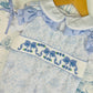Blue Bows Overalls Set