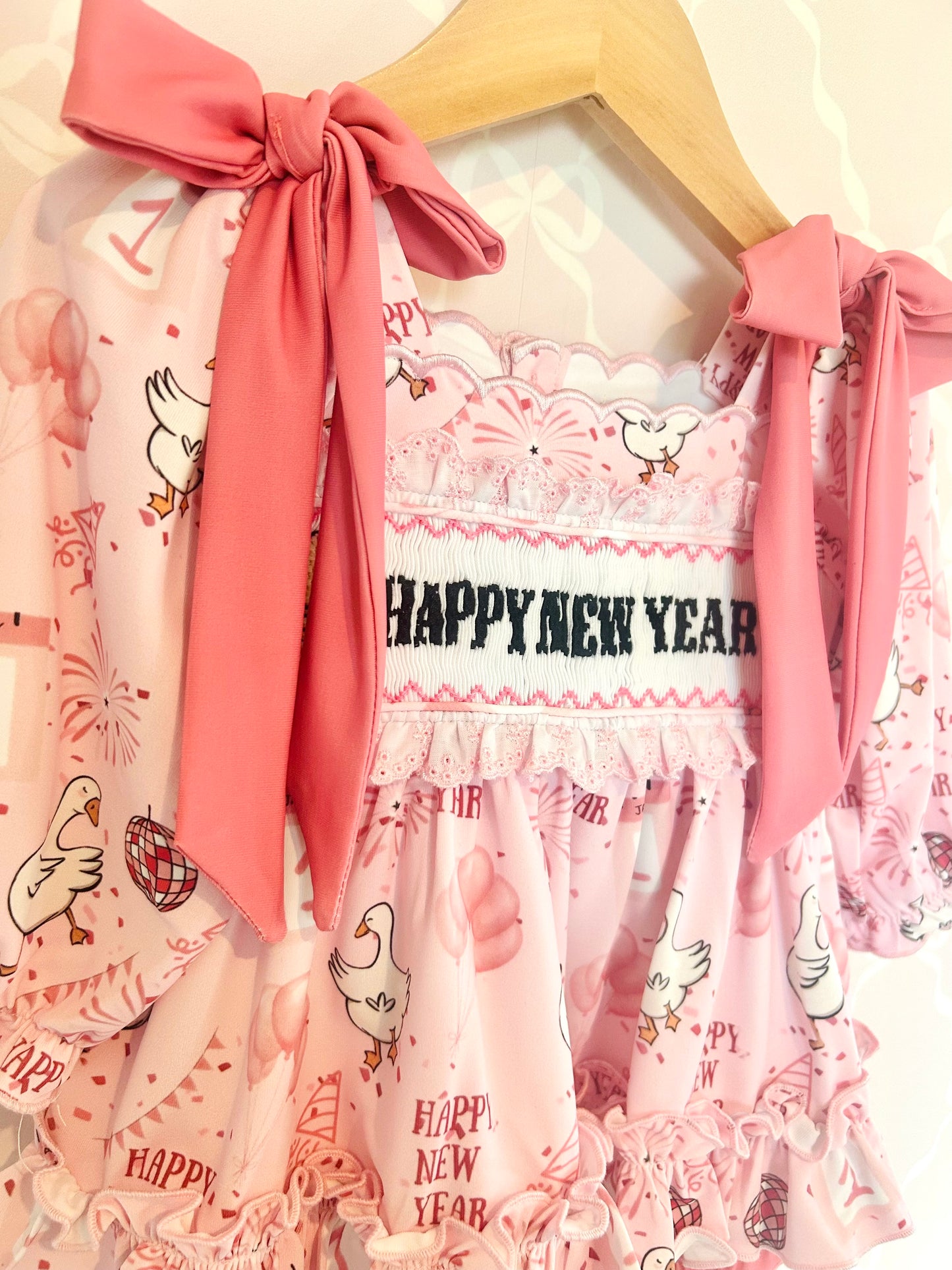 New Year's Goose Girls Bloomer Set