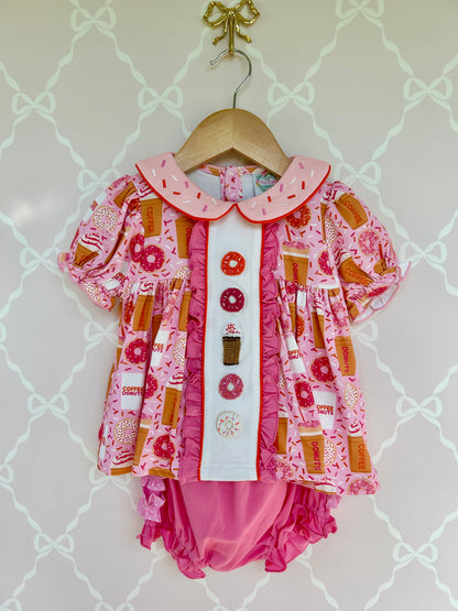 Donuts and Coffee Bloomer Set