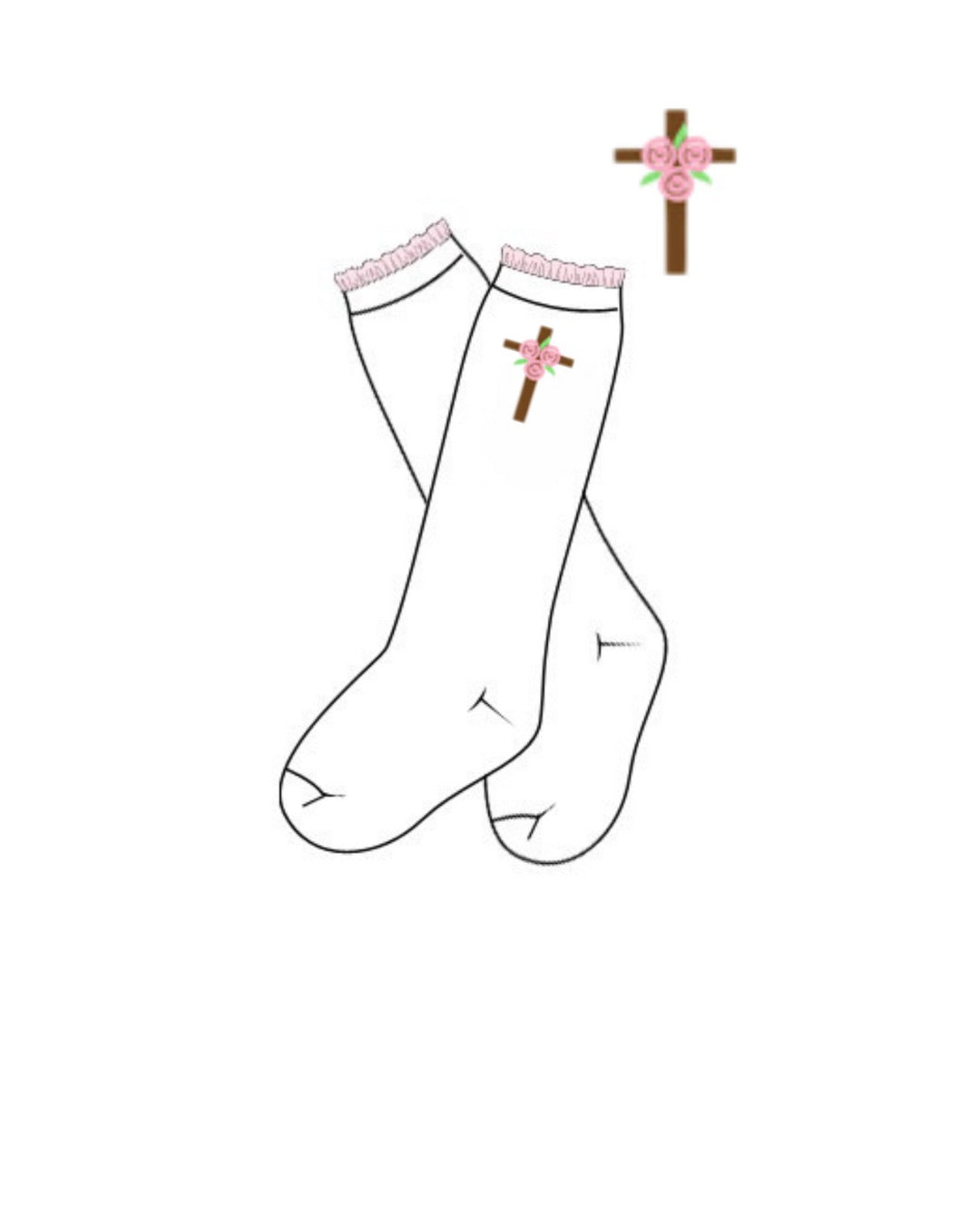 PO0315 Heavenly Blooms Socks PREORDER