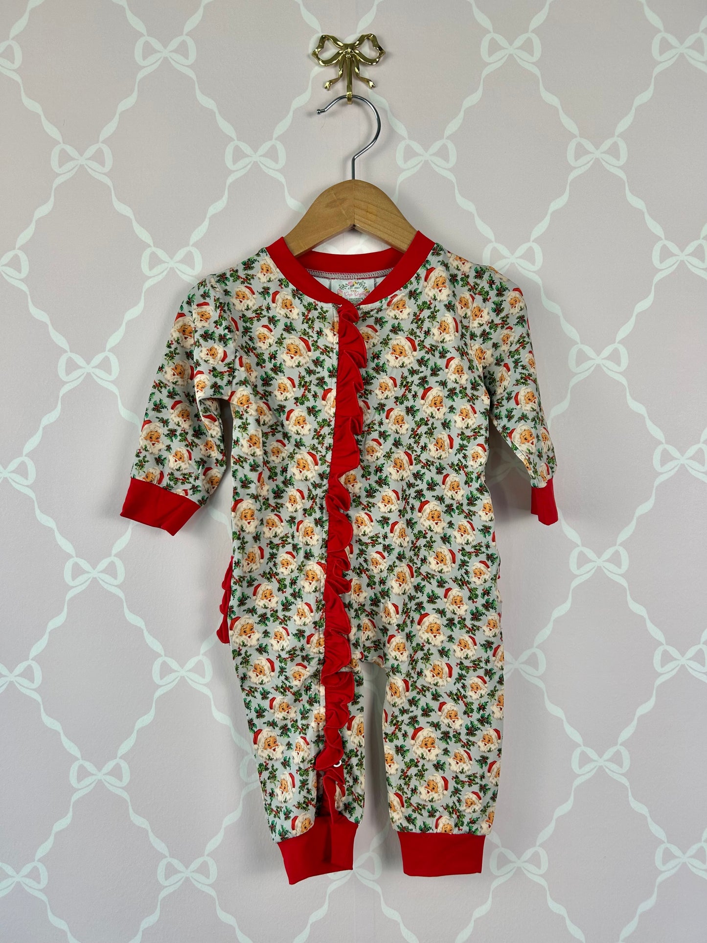 Vintage Santa Girl Zippy