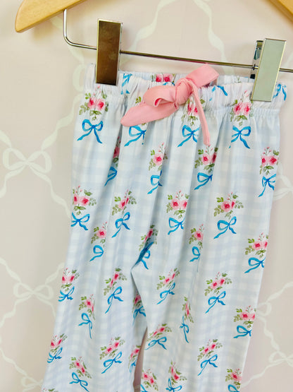 Girls Floral Bow Pajamas