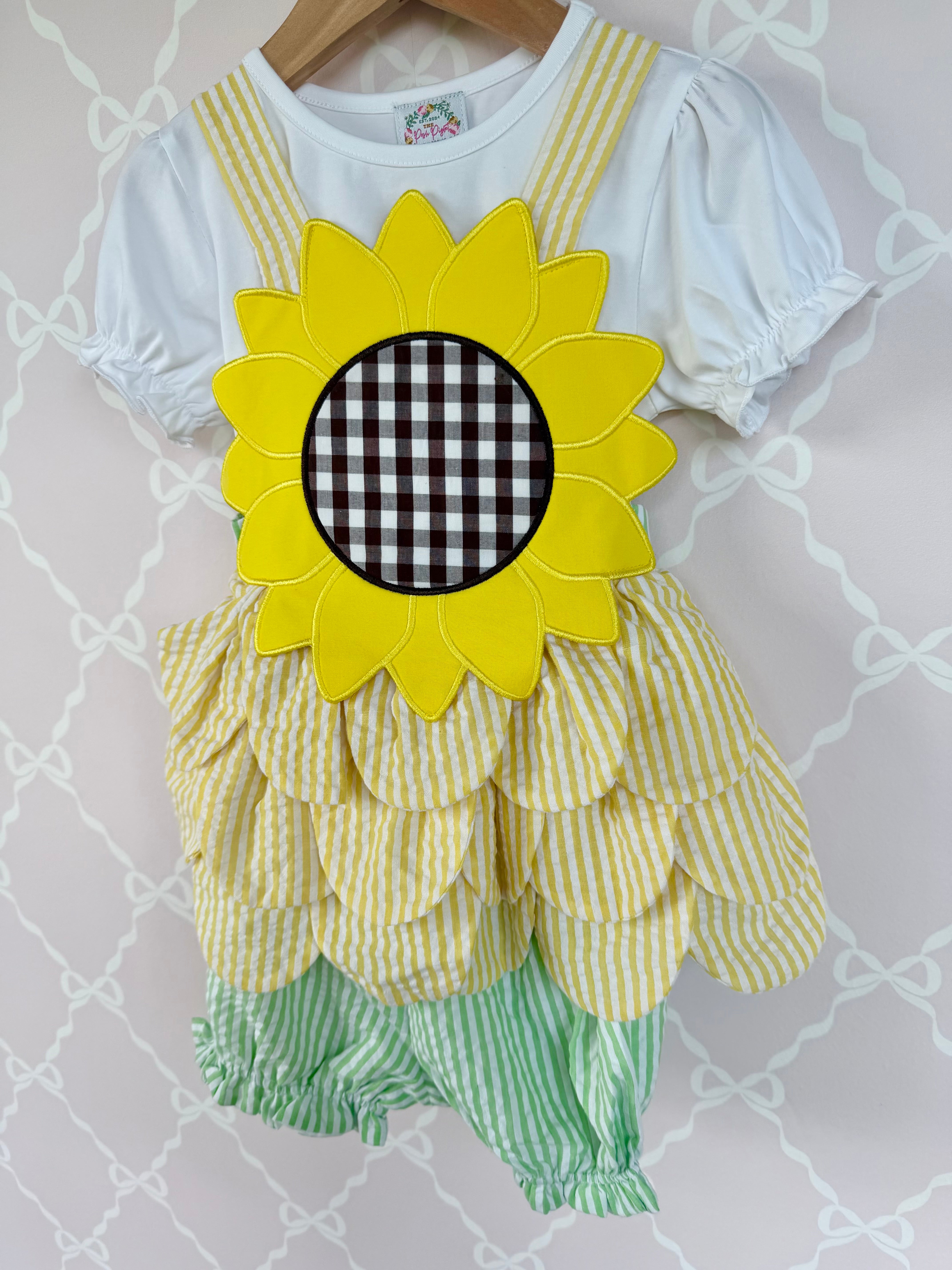 Sunflower Petal Bubble Short Set