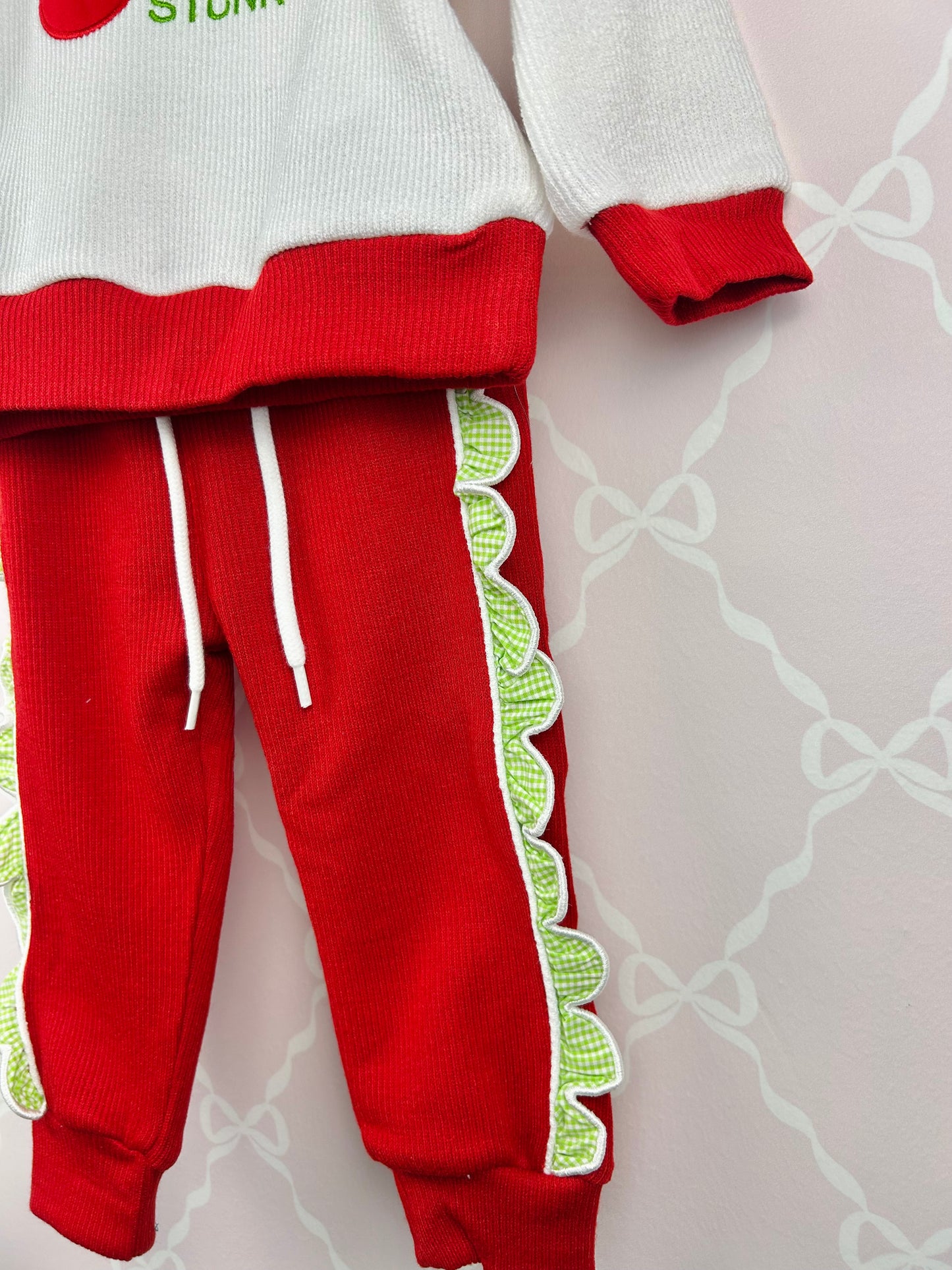 Grinch Girls Jogger Set