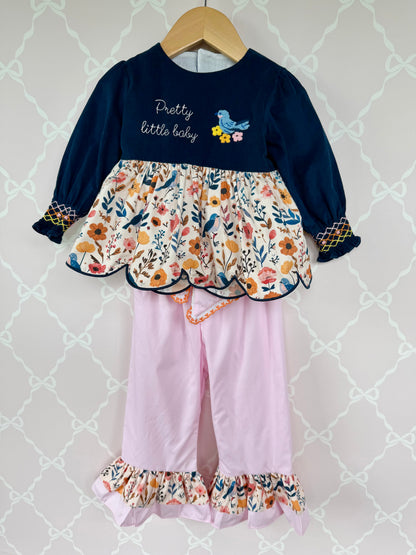 Pretty Little Fall Baby Pants Set