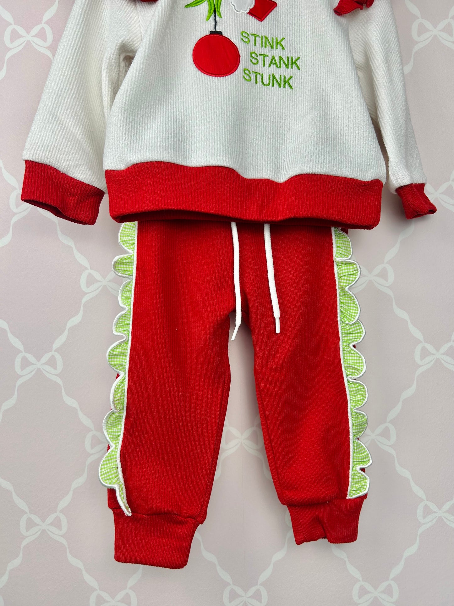 Grinch Girls Jogger Set