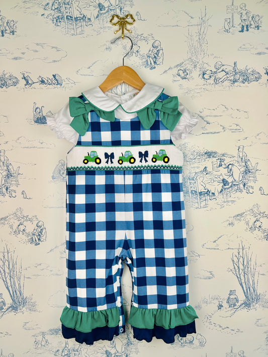 Tractor Girls Overalls Set
