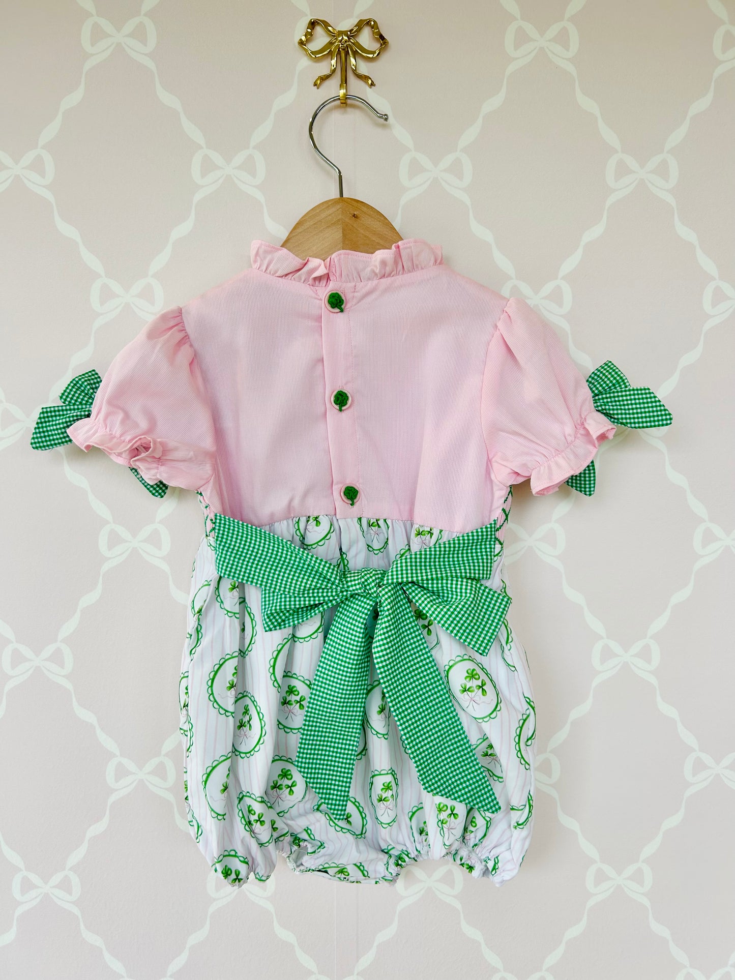 Lucky Lady Smocked Bubble