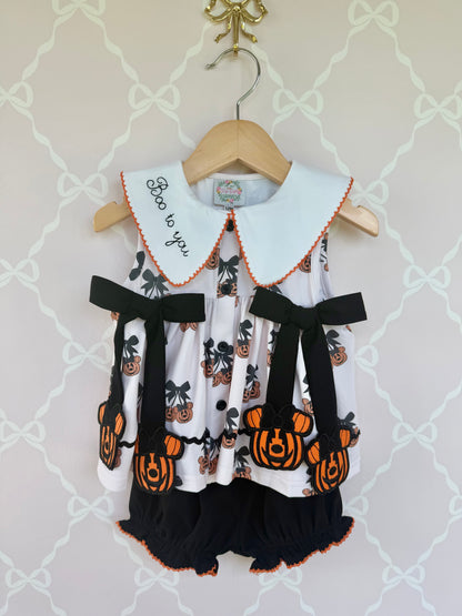 Boo To You Hanging Bubble Short Set