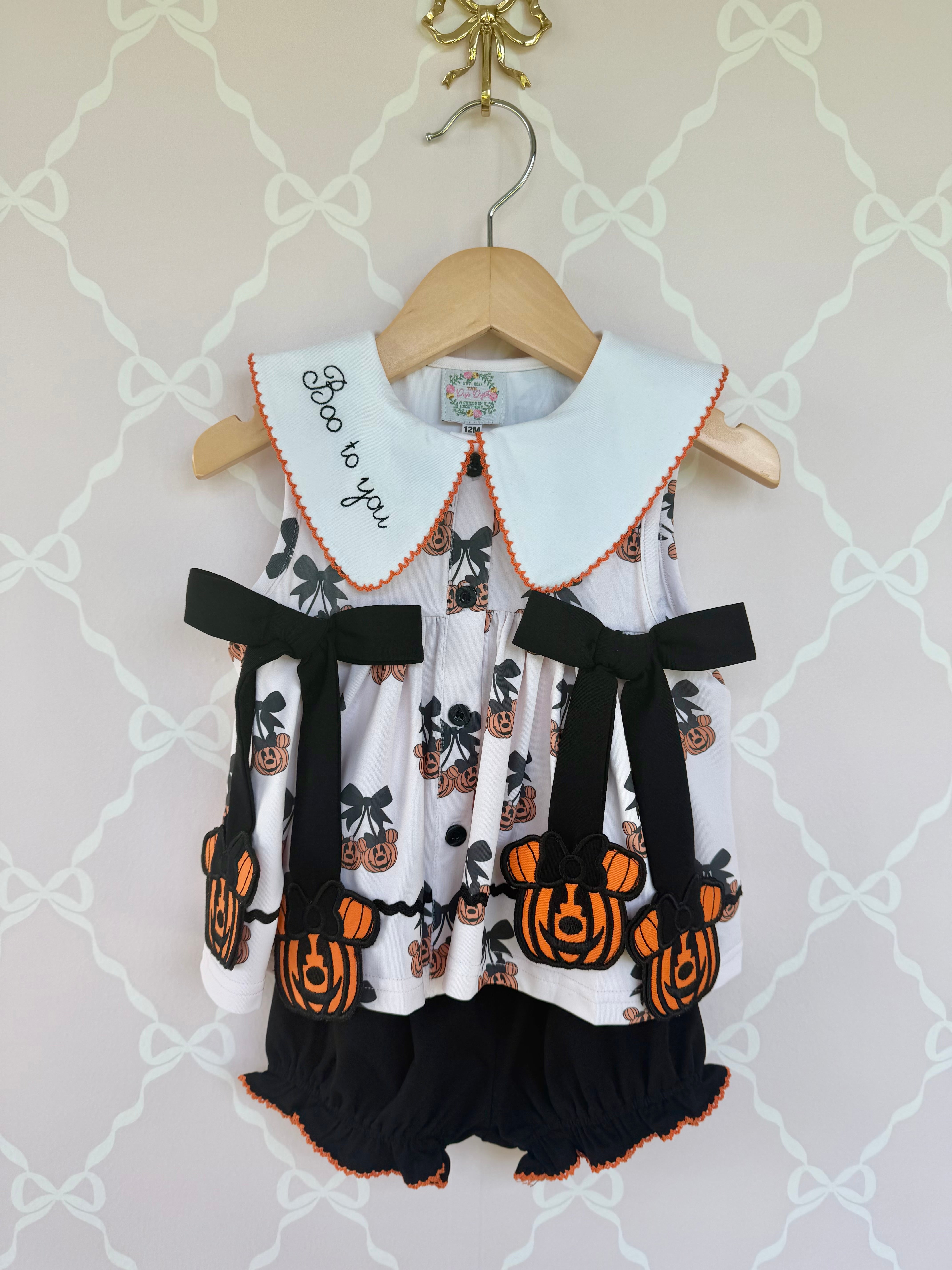 Boo To You Hanging Bubble Short Set