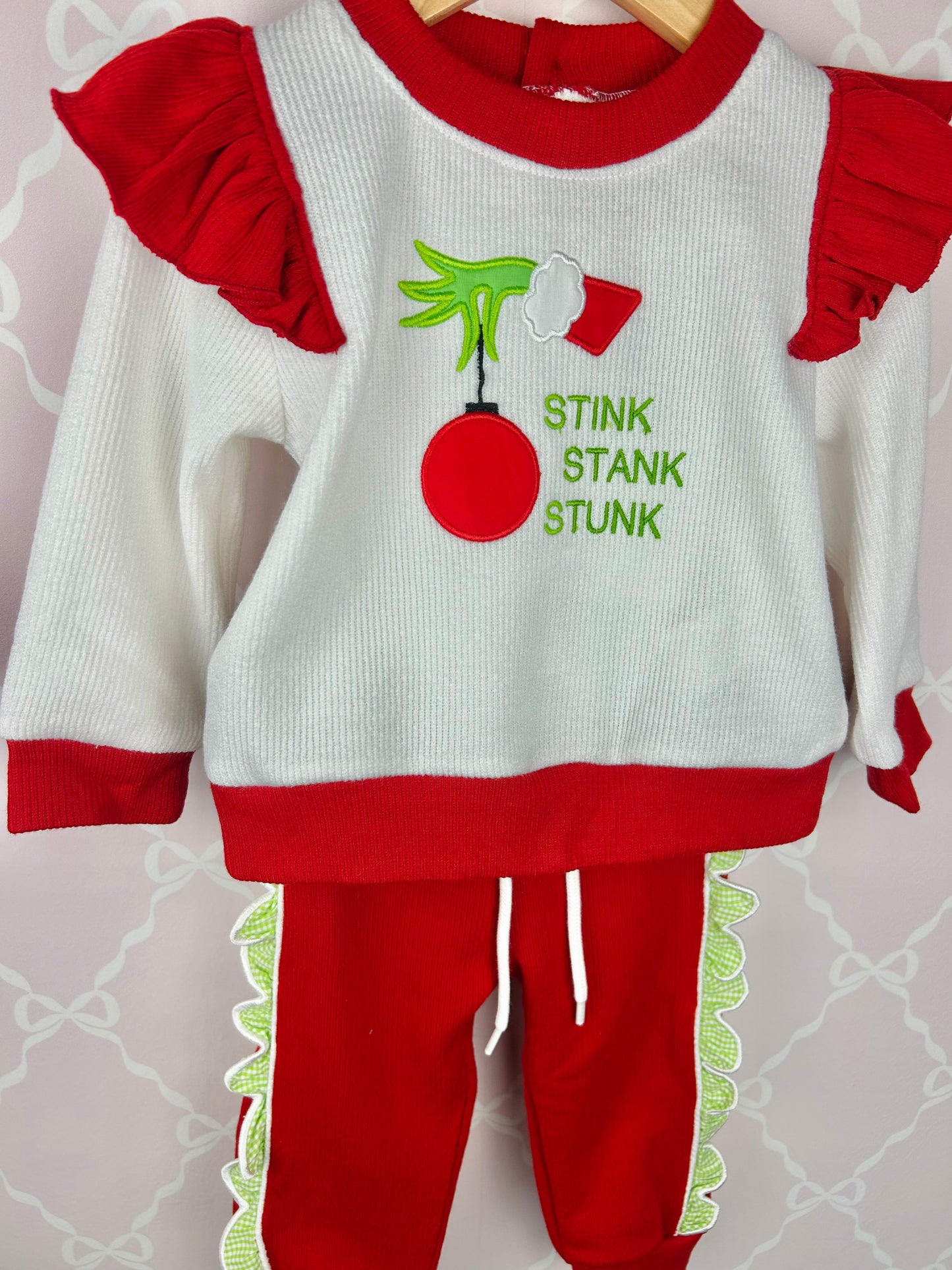 Grinch Girls Jogger Set