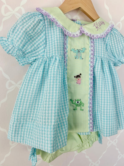 Mini Monster Bloomer Set