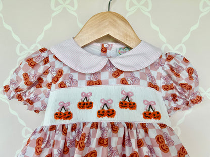 Pumpkin & Bows Bloomer Set