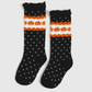 Little Stocking Co. Pumpkin Dot Knee Socks