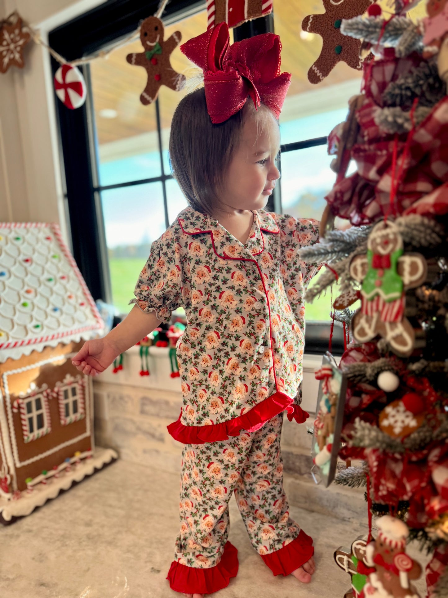 Vintage Santa Girl 2-Piece