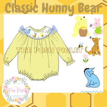 Classic Pooh Smocked Bubble