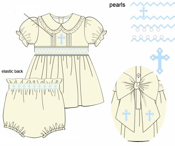 PO0215 Yellow Easter Heirloom Bloomer Set PREORDER—ETA: February