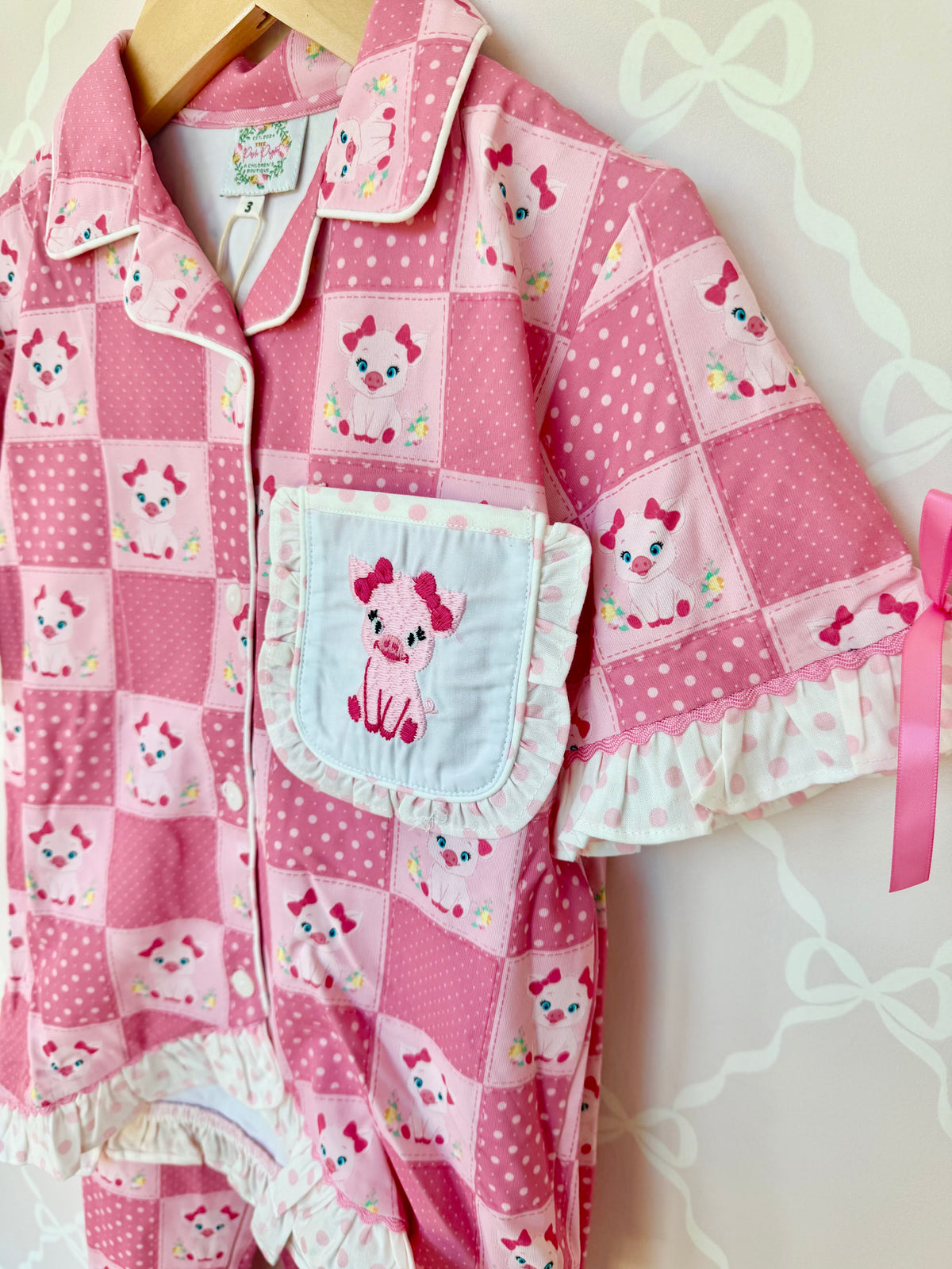 Posh Piggy EMBROIDERED Pajamas