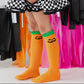 Little Stocking Co. Jack-O- Lantern Lace Knee Socks