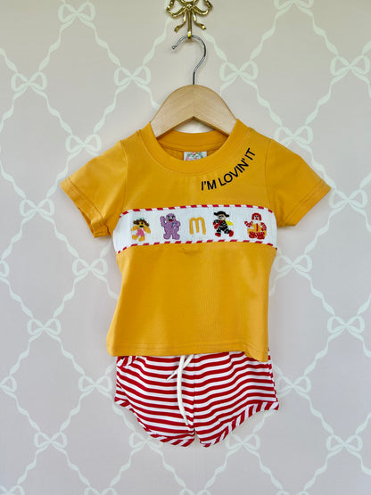 Happy Meal Boys Short Set
