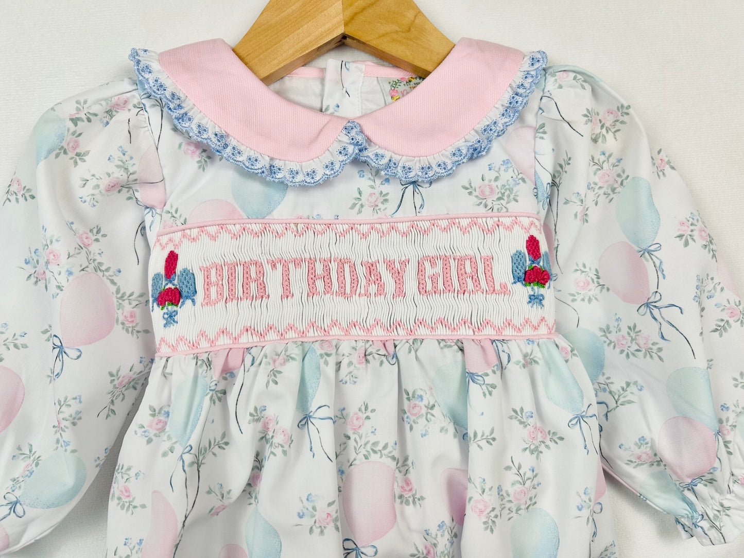 Birthday Girl Balloons Bubble