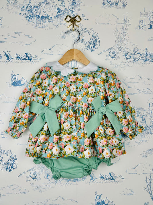Sage Pumpkin Bloomer Set