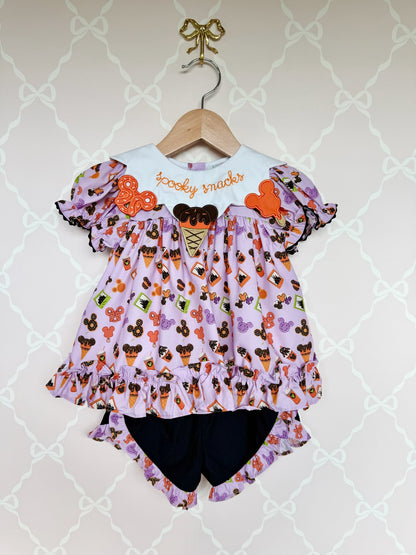 Spooky Snacks Shorts Set