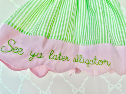 PREORDER See Ya Later Alligator Bloomer Set ETA: OCTOBER