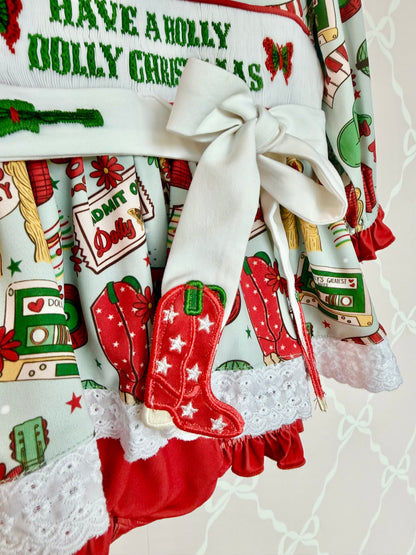 Holly Dolly Christmas Bubble