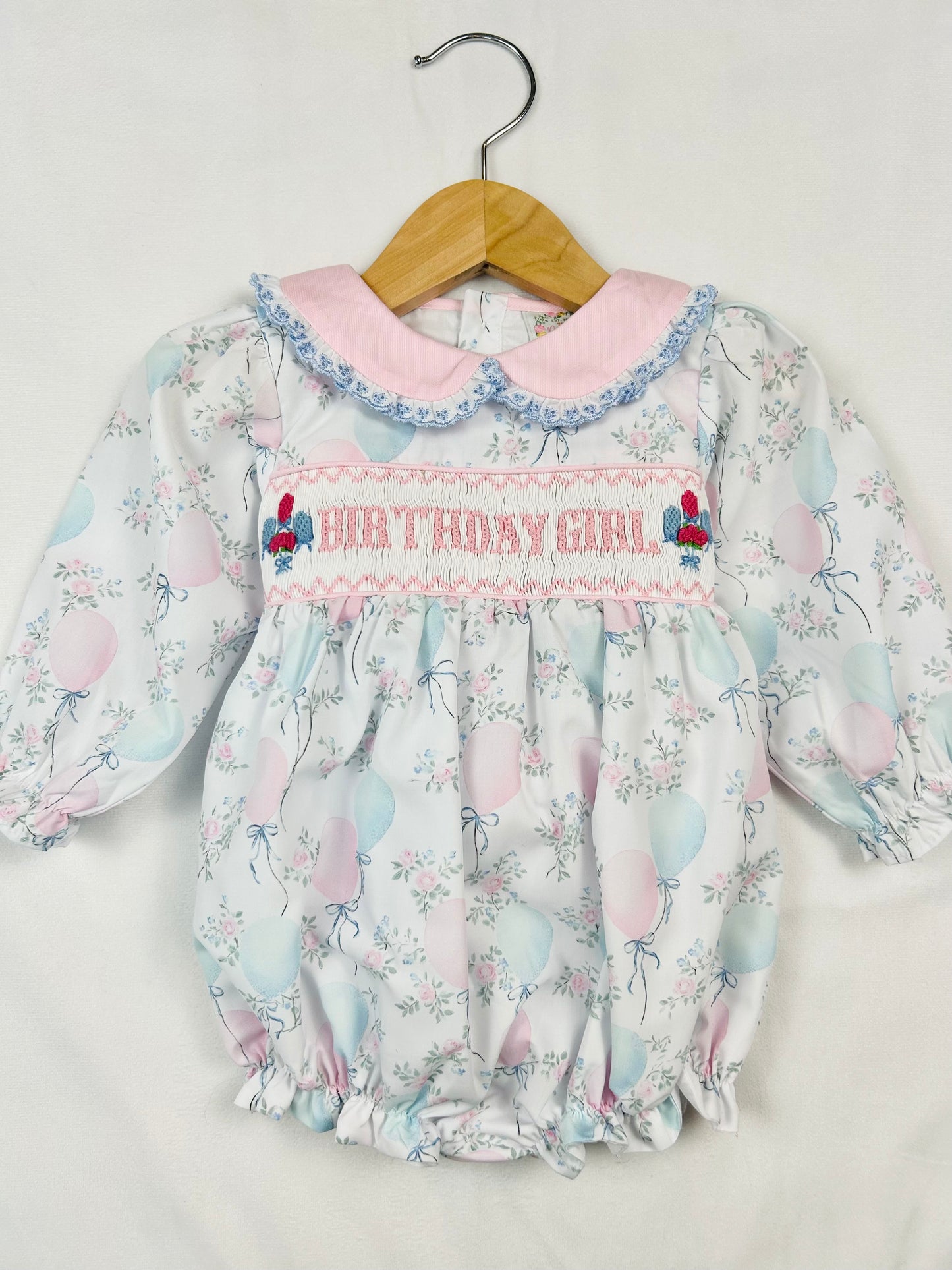 Birthday Girl Balloons Bubble