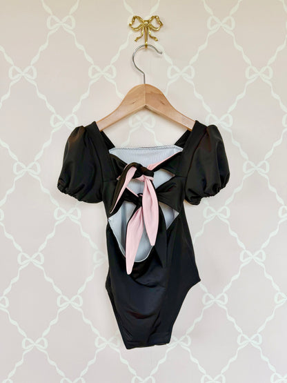 Black Tie Back Leotard