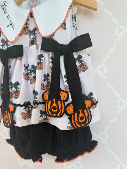 Boo To You Hanging Bubble Short Set