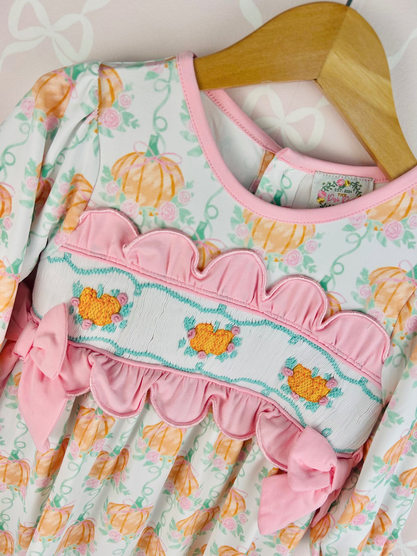 Pretty Pink Pumpkins Romper