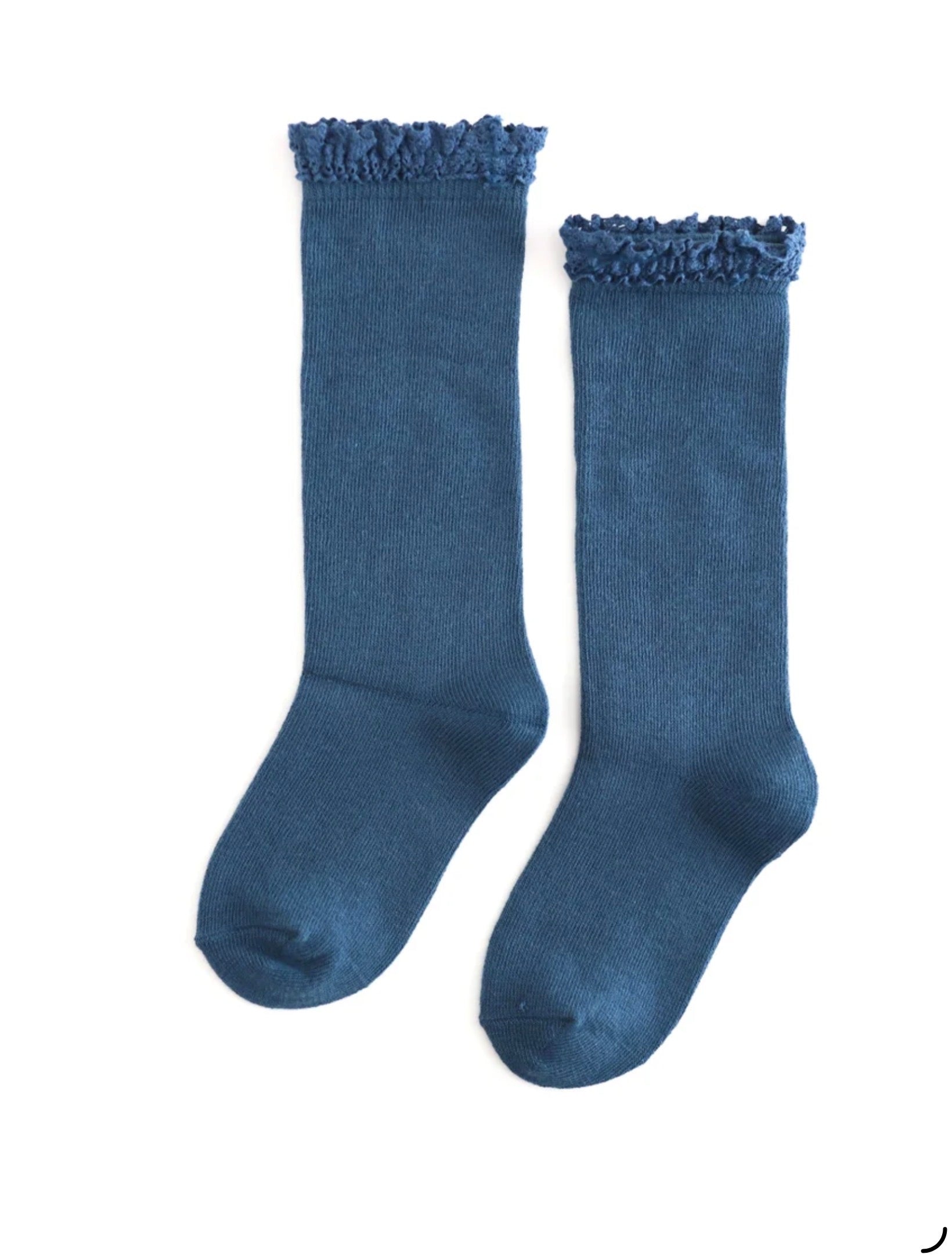 Bluejay Lace Top Knee High Socks