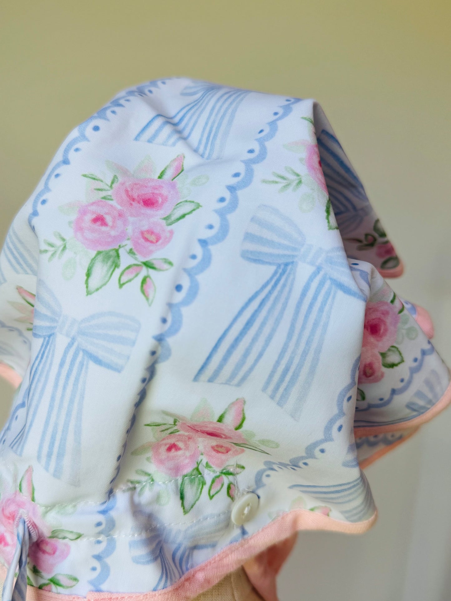Pink Peony Bonnet