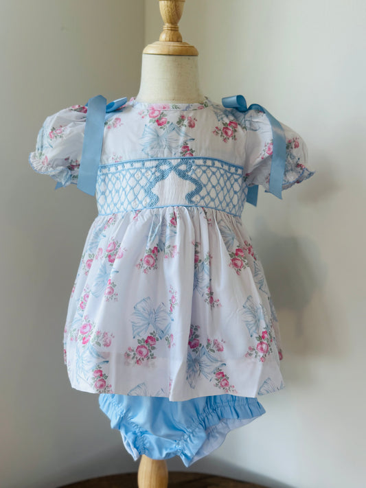 Beautiful in Blue Bloomer Set