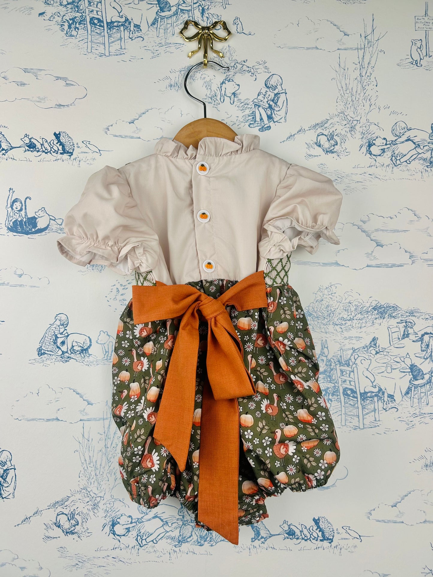 Turkey and Pumpkins Bubble