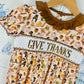 Charlie Brown Thanksgiving Girls Romper
