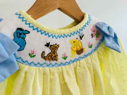 Classic Pooh Smocked Bubble