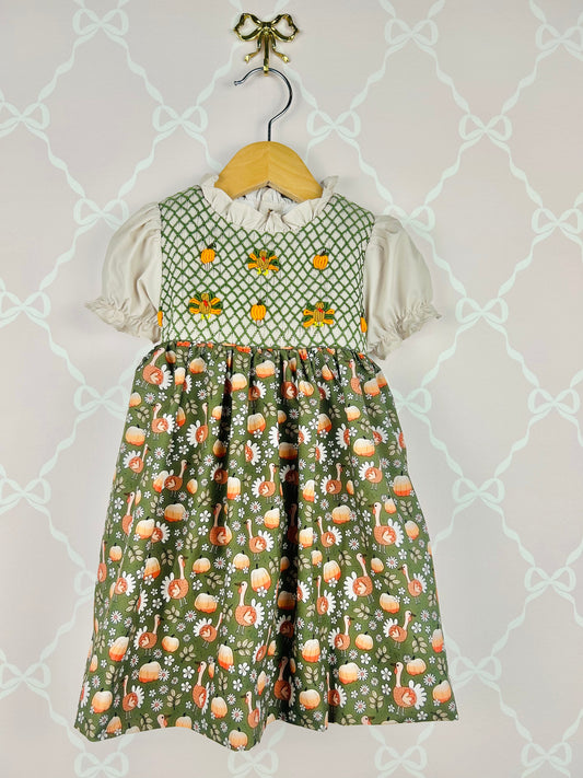 Turkey and Pumpkin Dress