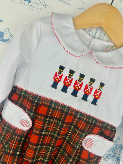 Christmas Plaid Toy Soldiers Bubble