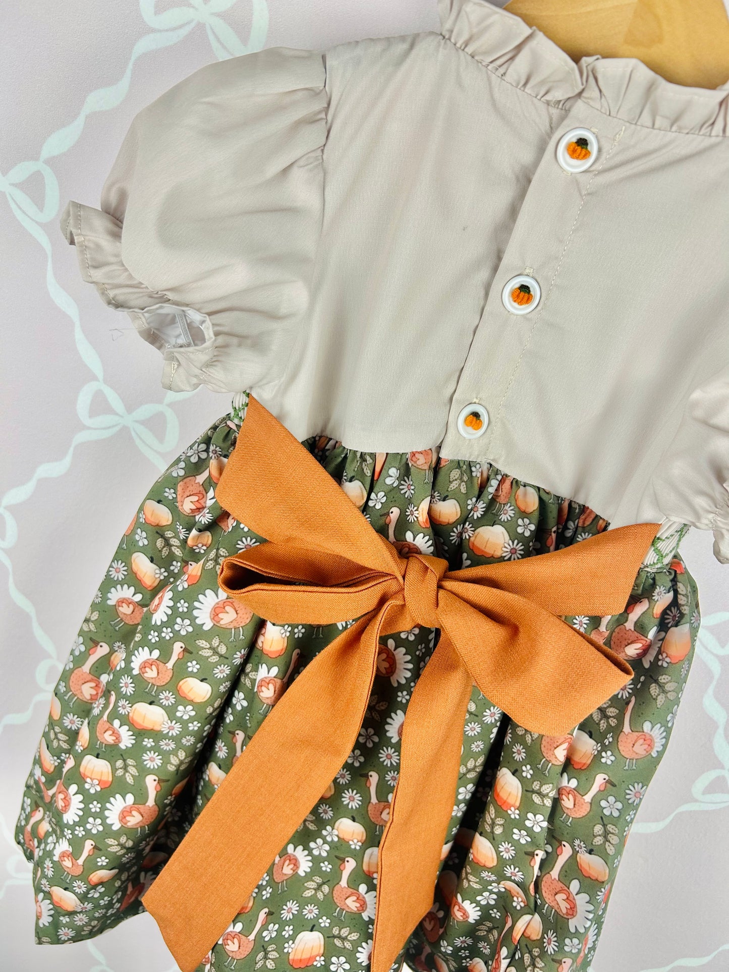 Turkey and Pumpkin Dress